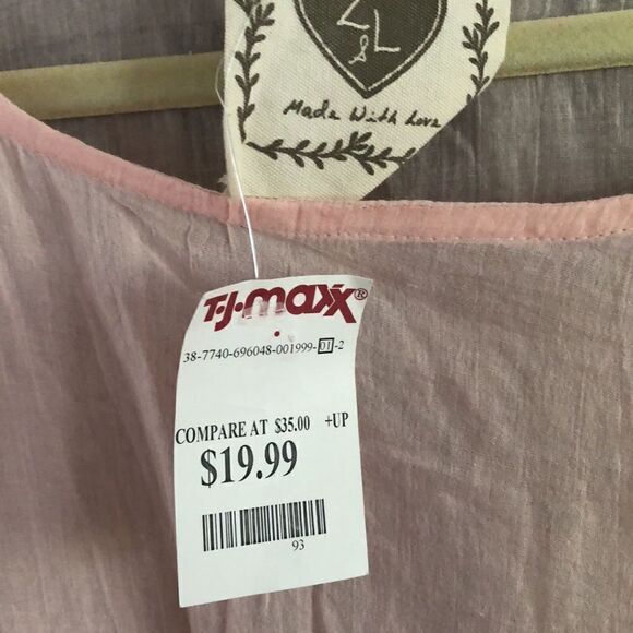 NWT Z&L peach gauze 100% cotton Palm palm beach cover up one size as is - Picture 3 of 11